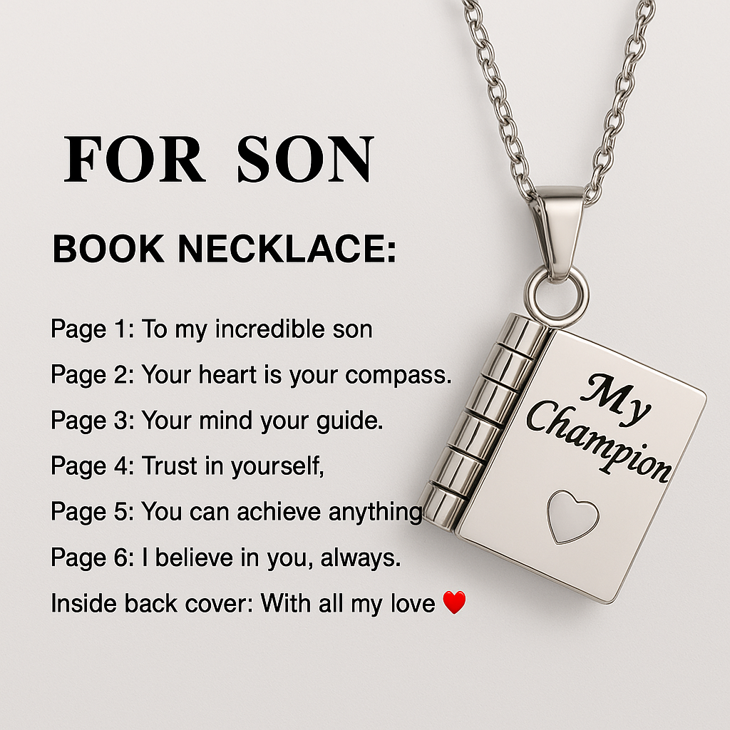 Book Necklace - The Family's Place