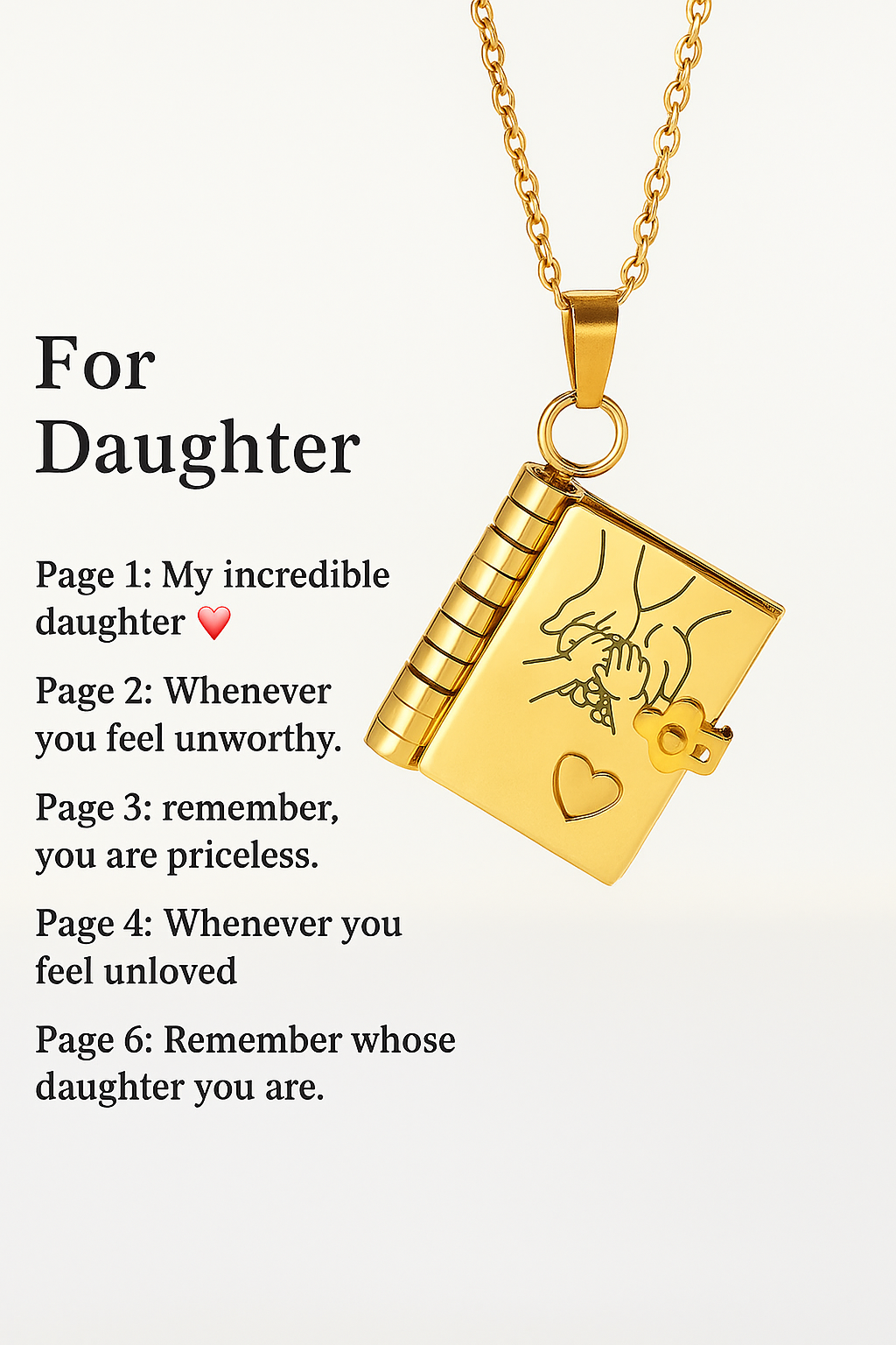 Book Necklace - The Family's Place