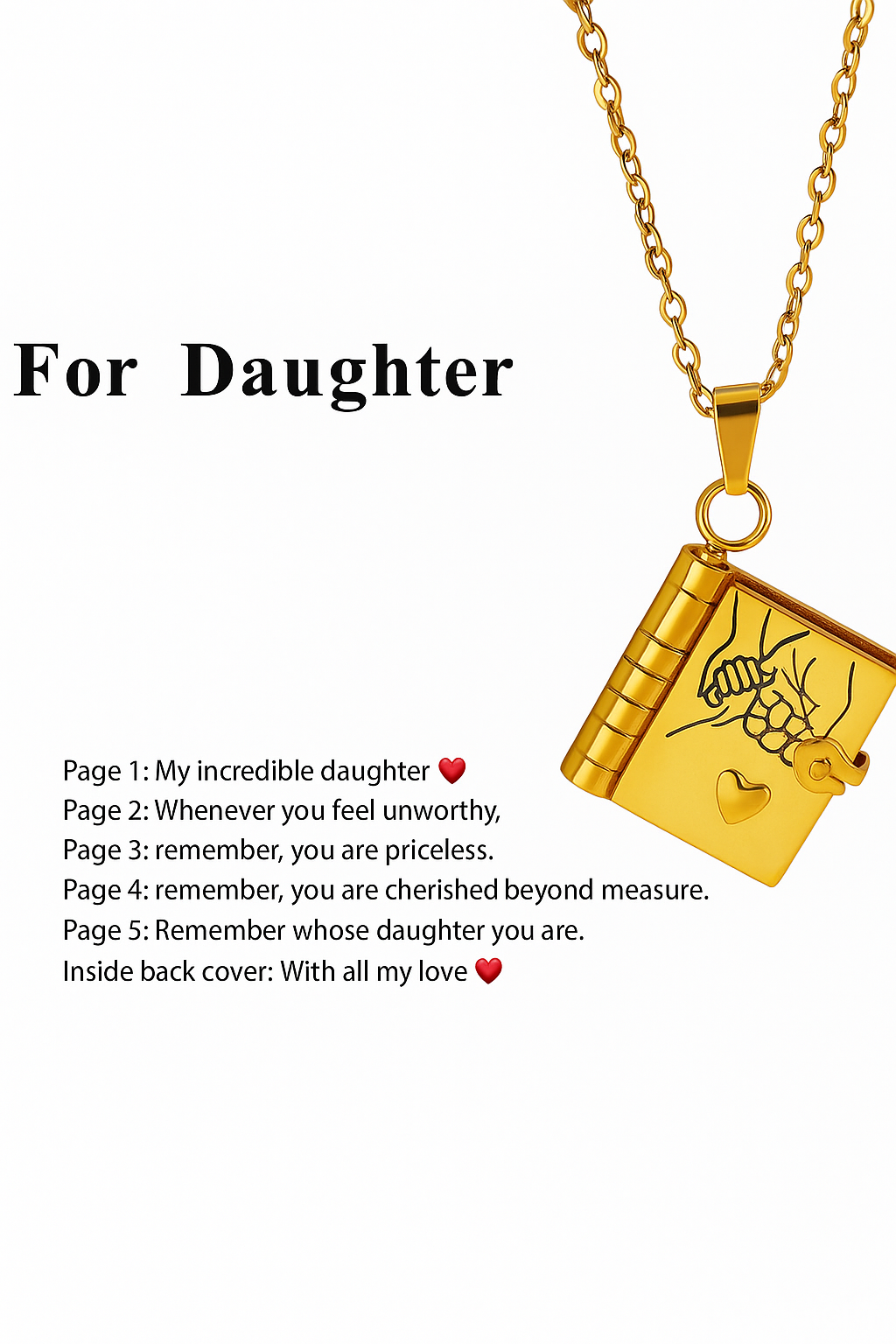 Book Necklace - The Family's Place