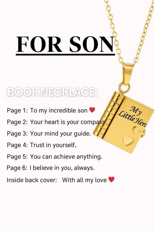 Book Necklace - The Family's Place