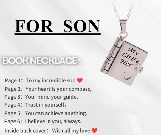 Book Necklace - The Family's Place