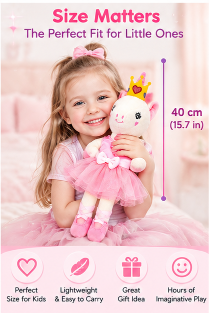 TwinkleTutu™ Unicorn Ballet Plush Doll 🦄🩰