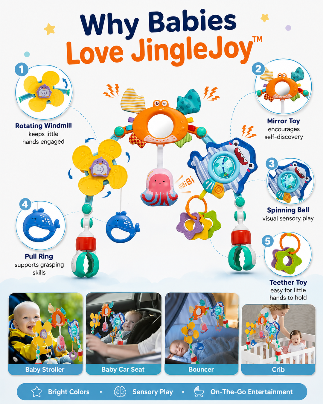 JingleJoy™ Baby Stroller Toy