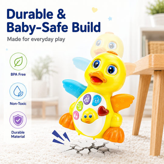 WaddleWonder™ Musical Crawling Duck