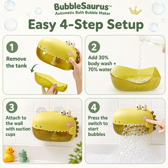 BubbleSaurus™ Automatic Bath Bubble Maker