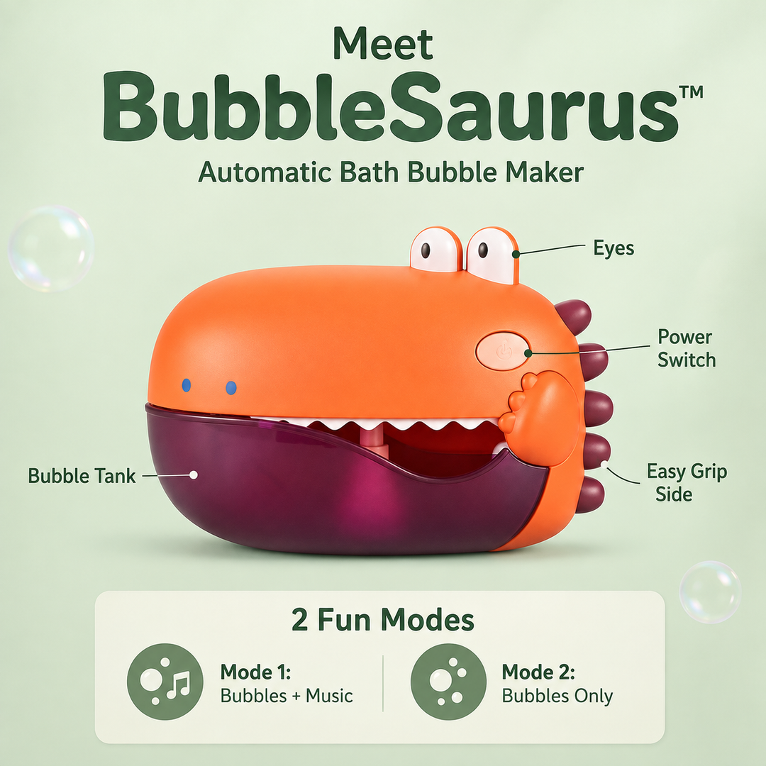 BubbleSaurus™ Automatic Bath Bubble Maker