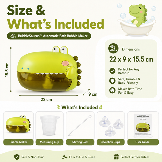 BubbleSaurus™ Automatic Bath Bubble Maker