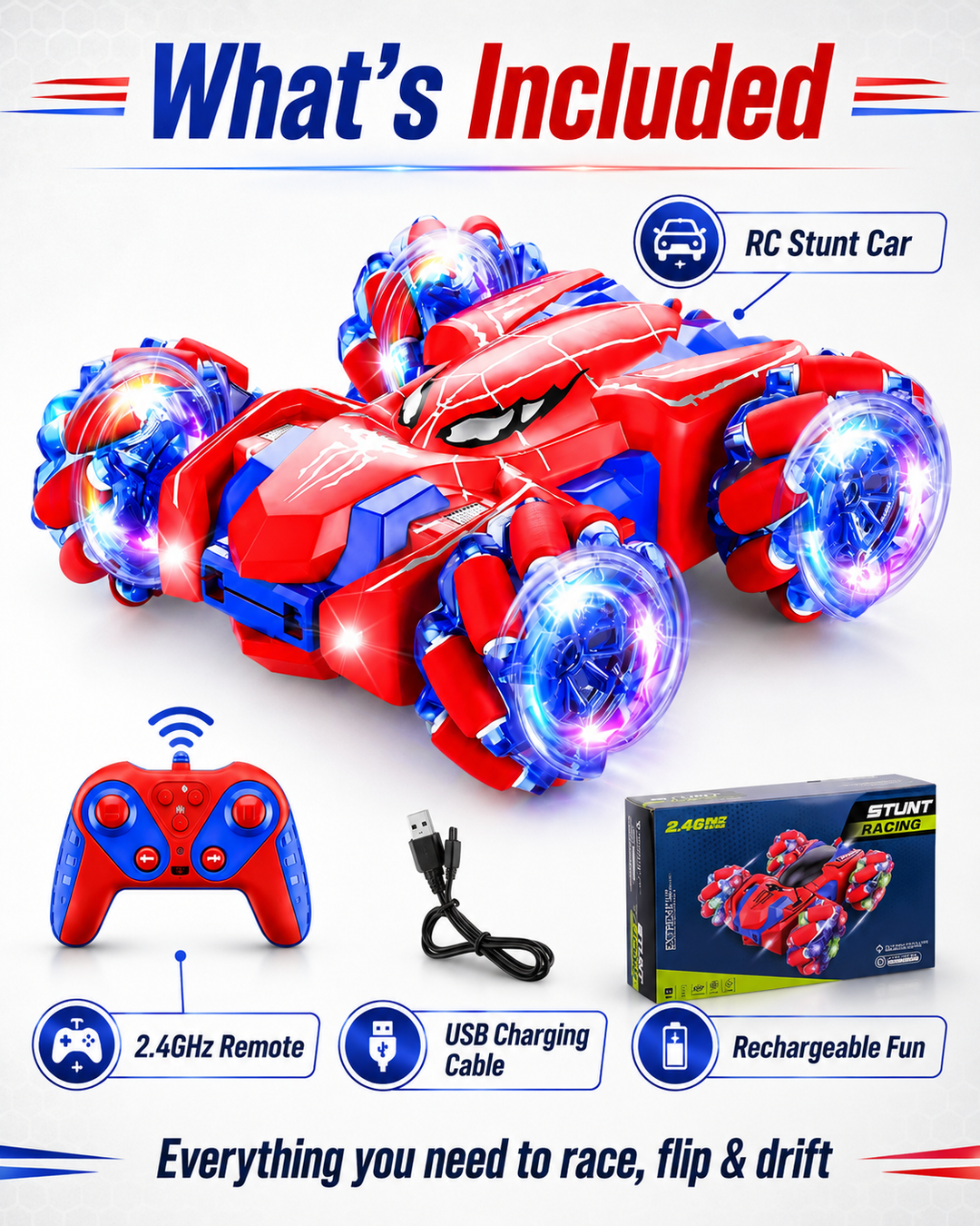 StuntX™ RC Stunt Racer
