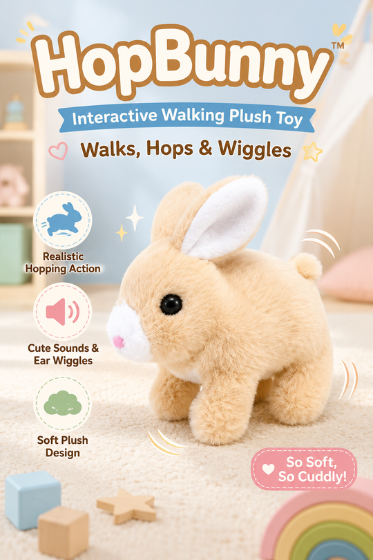 HopBunny™ Interactive Walking Plush Toy 🐰✨