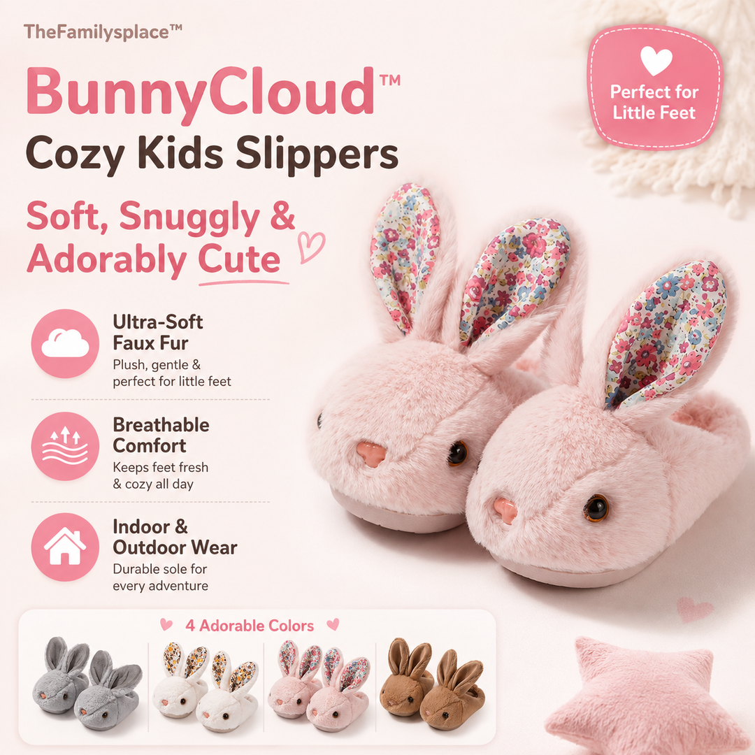 BunnyCloud™ Cozy Kids Slippers