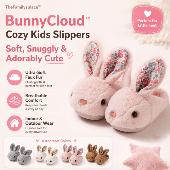 BunnyCloud™ Cozy Kids Slippers