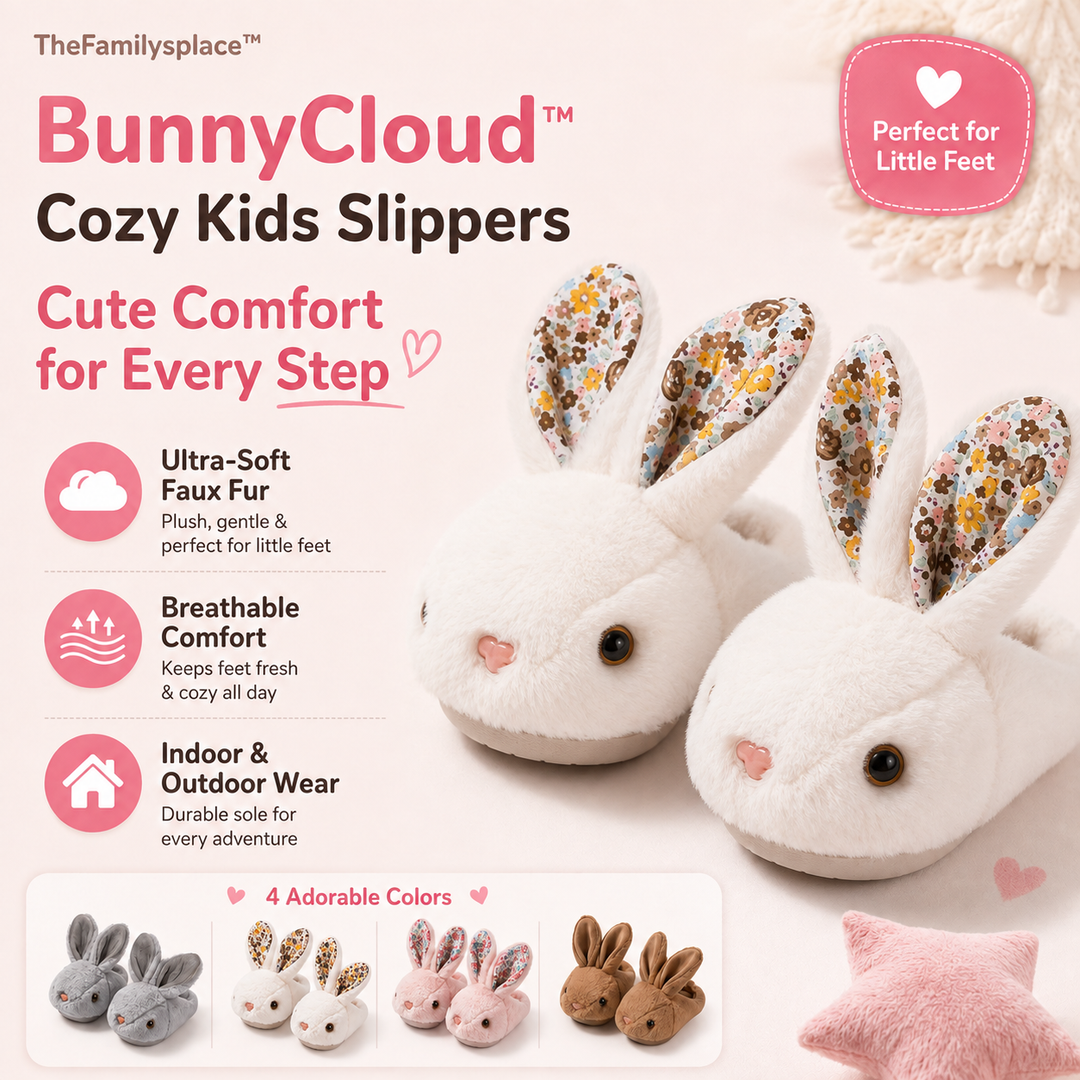 BunnyCloud™ Cozy Kids Slippers
