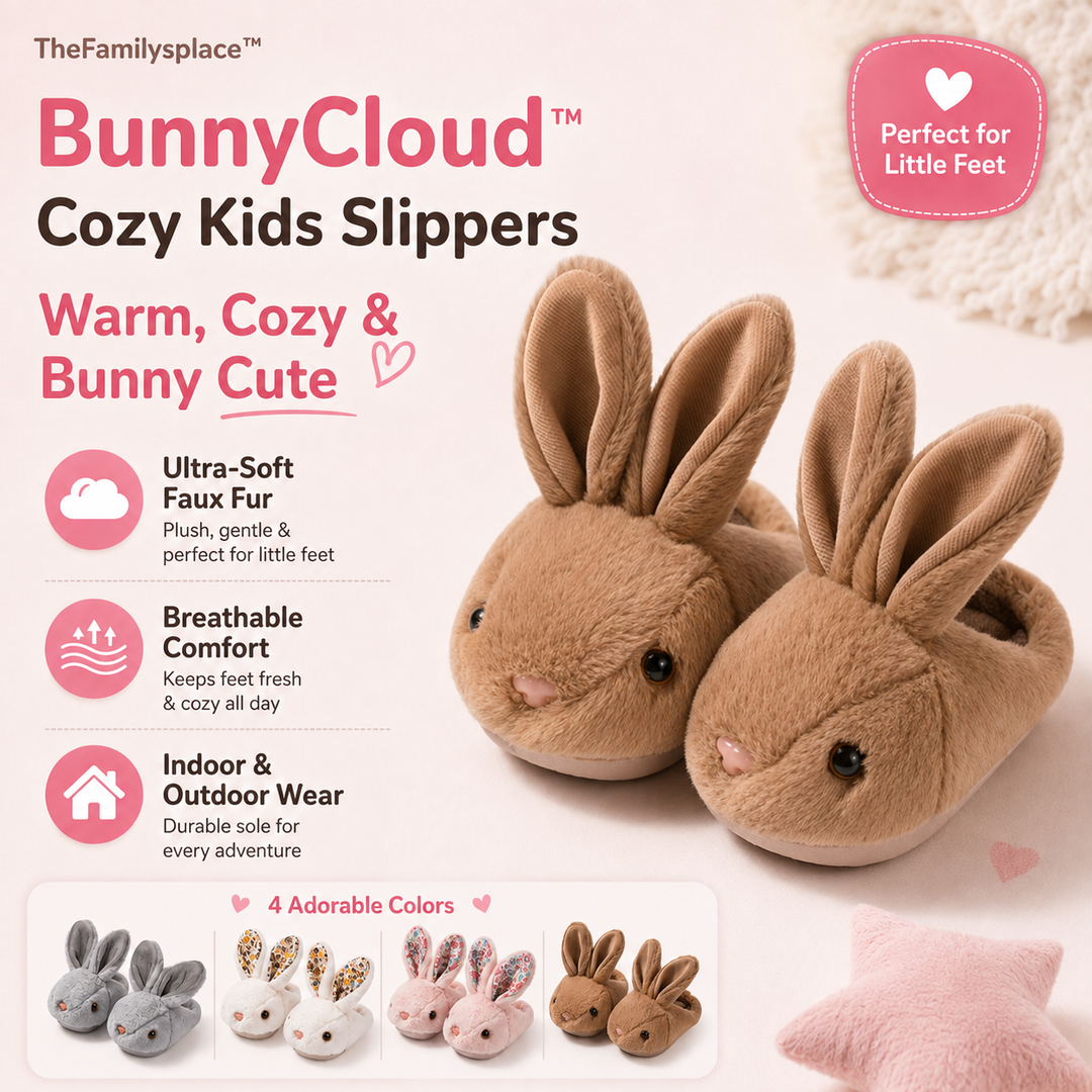 BunnyCloud™ Cozy Kids Slippers
