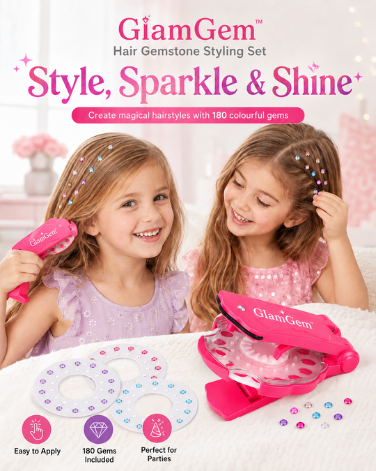 GlamGem™ Hair Gemstone Styling Set