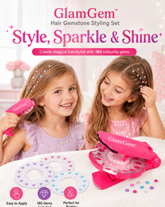 GlamGem™ Hair Gemstone Styling Set