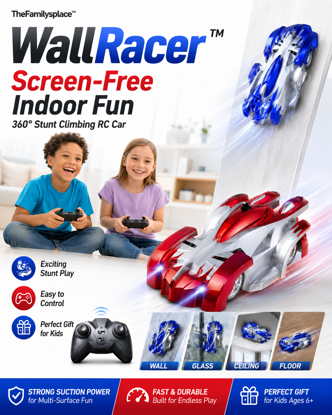 WallRacer™ 360° Stunt Climbing RC Car