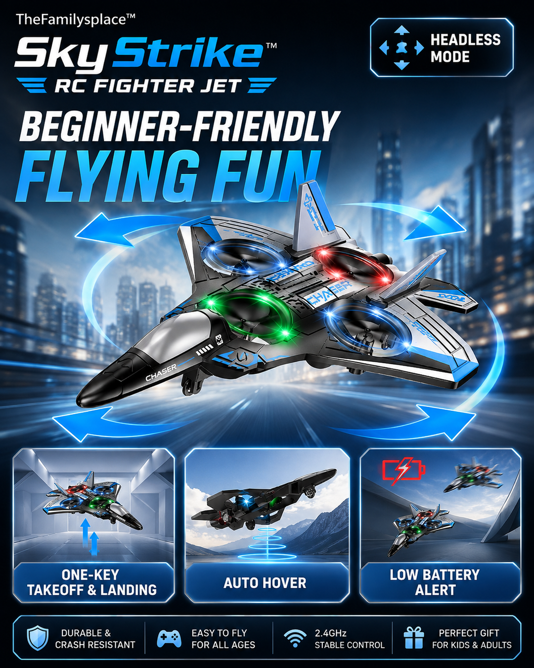 SkyStrike™ RC Fighter Jet