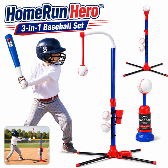 HomeRun Hero™ 3-in-1 Baseball Set