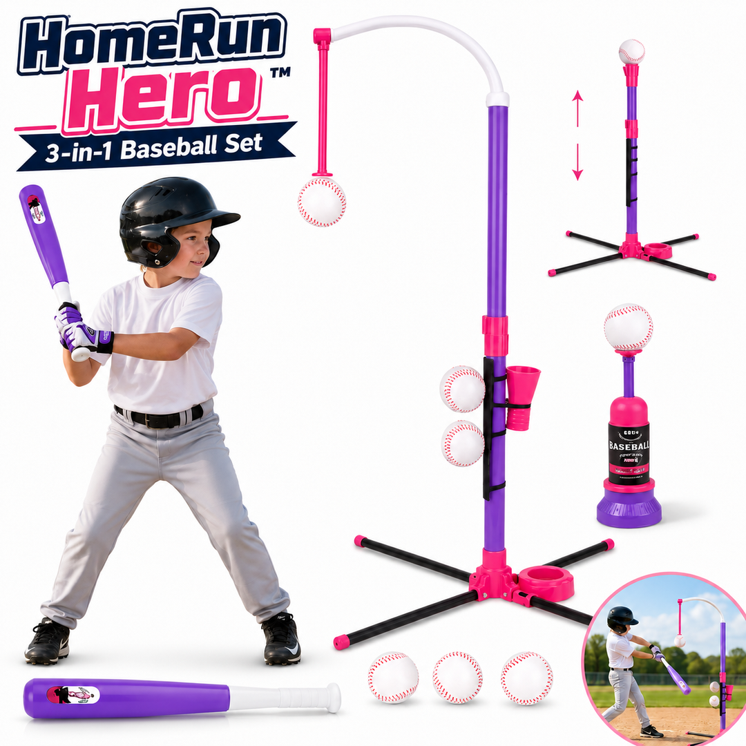 HomeRun Hero™ 3-in-1 Baseball Set