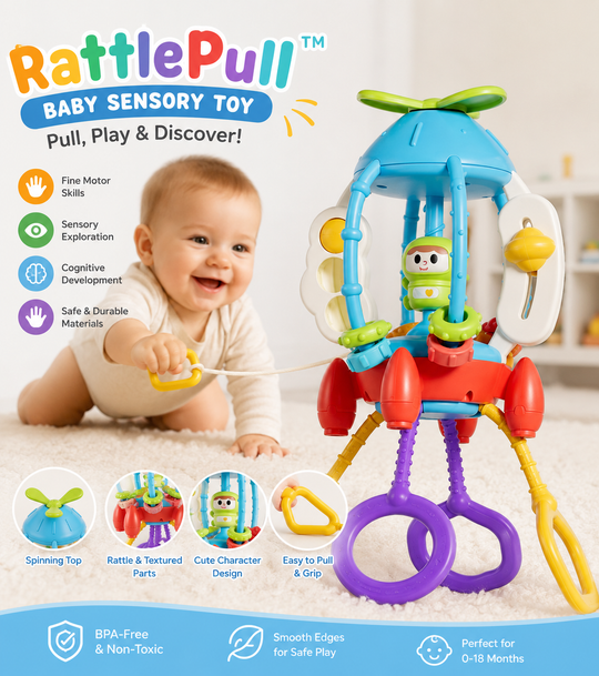 RattlePull™ Baby Sensory Toy