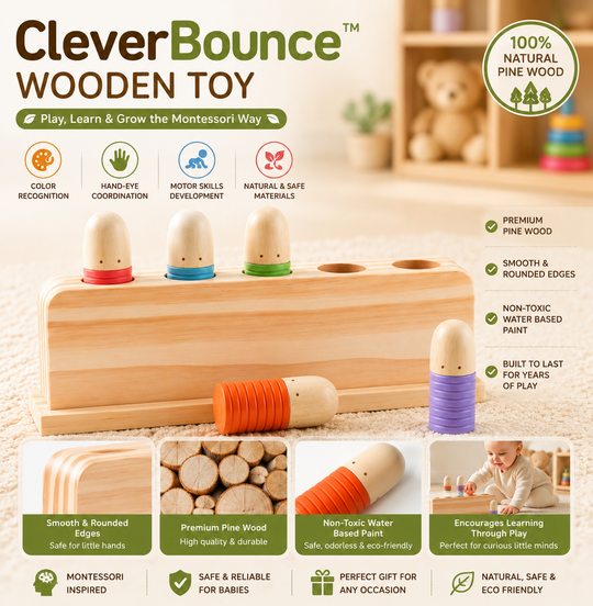 CleverBounce™ Wooden Toy