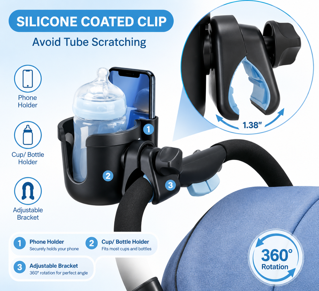 Universal Stroller Cup and Phone Holder – TheFamilysPlace