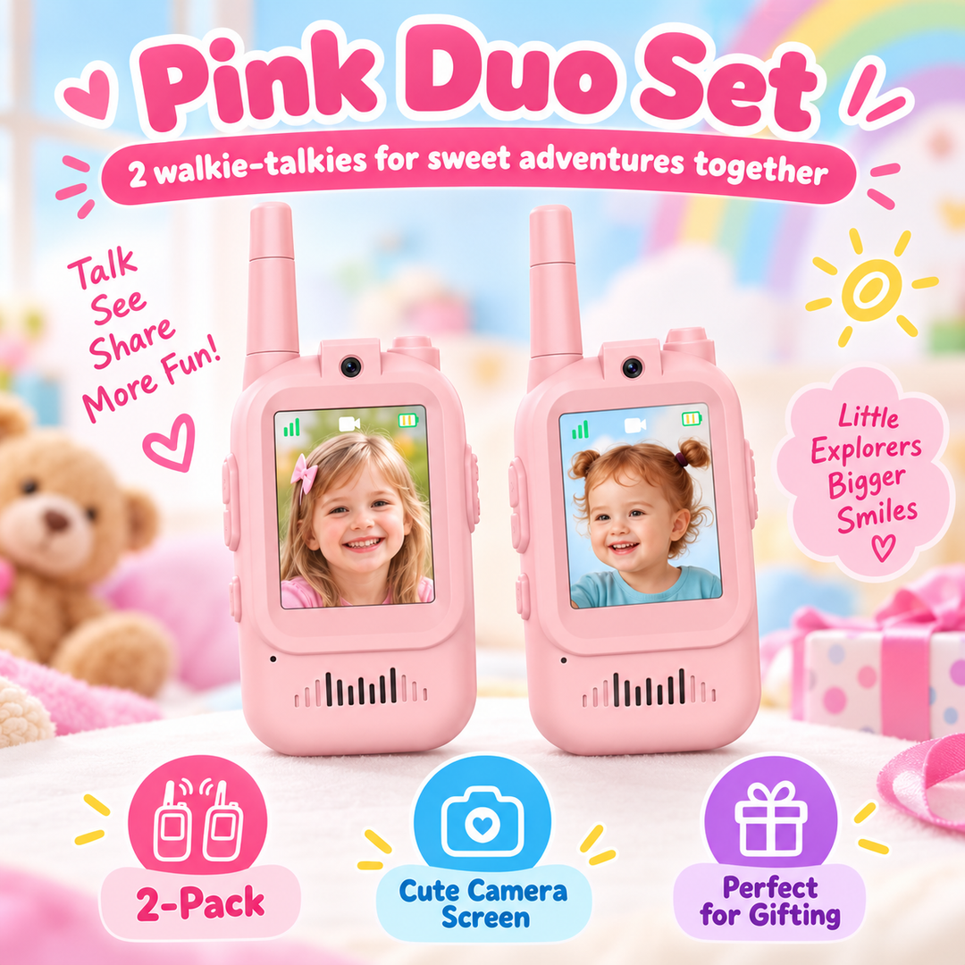 VisiTalk™ Kids Video Walkie Talkies 📹🎙️