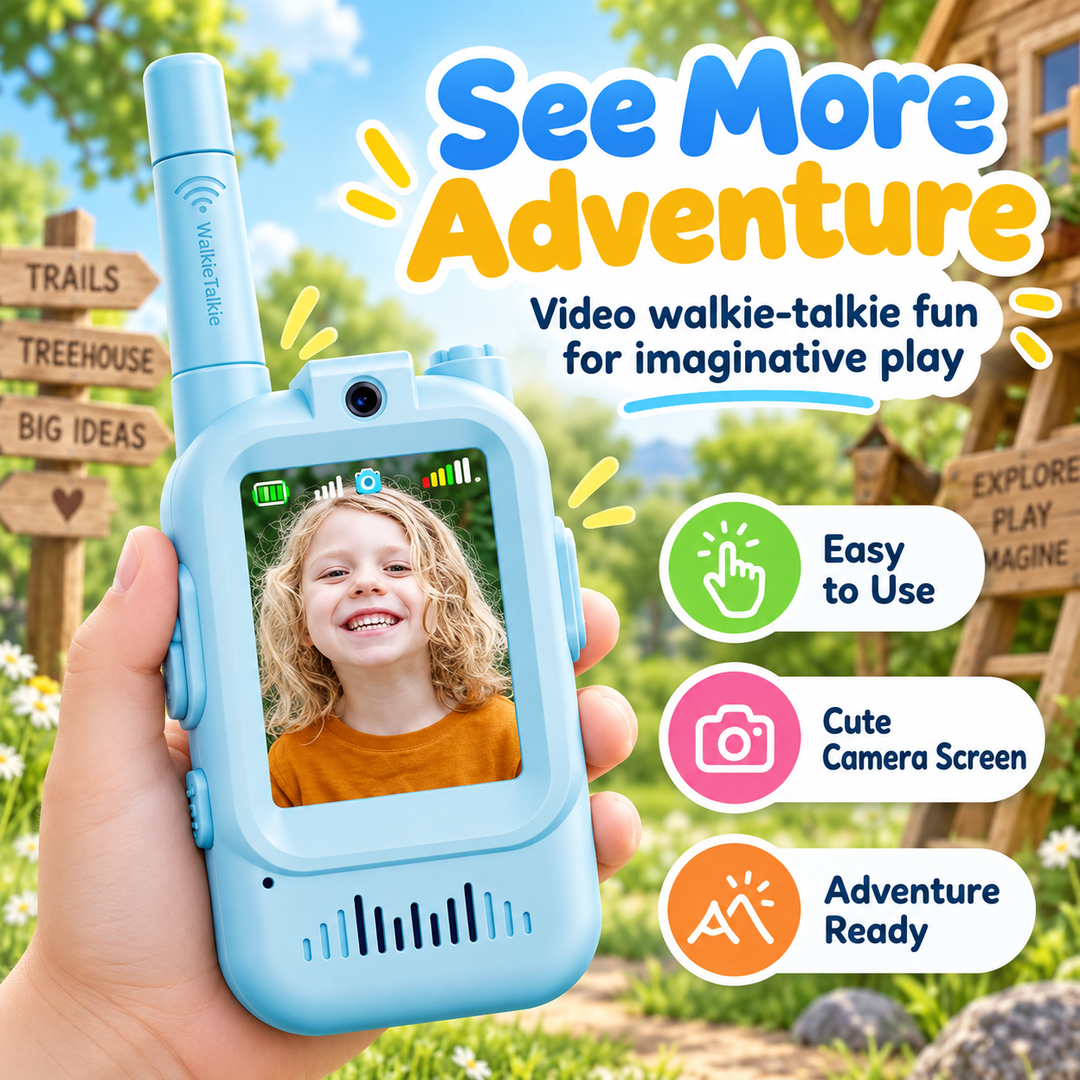 VisiTalk™ Kids Video Walkie Talkies 📹🎙️