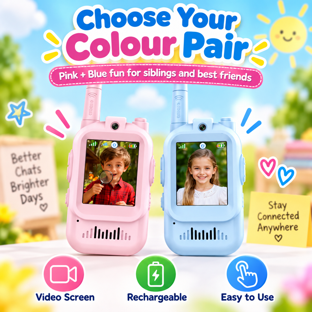 VisiTalk™ Kids Video Walkie Talkies 📹🎙️
