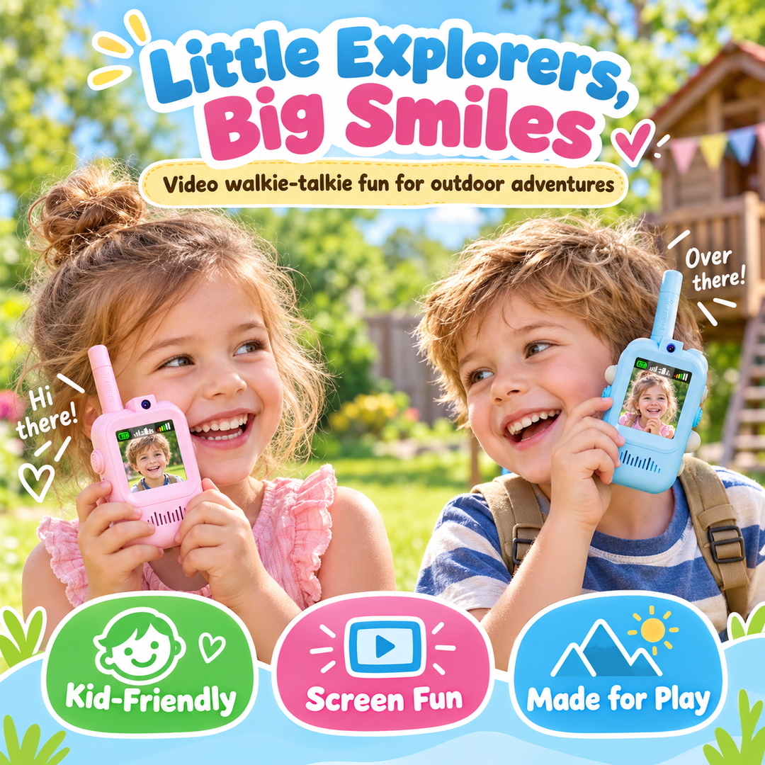 VisiTalk™ Kids Video Walkie Talkies 📹🎙️