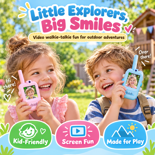 VisiTalk™ Kids Video Walkie Talkies 📹🎙️