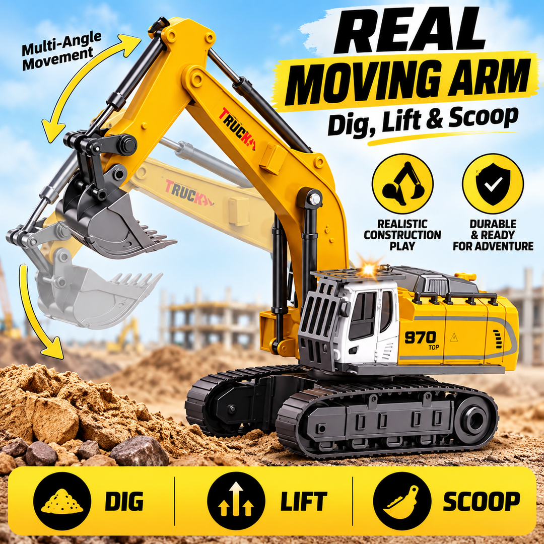 BuildRover™ Mini RC Construction Vehicles 🚜🏗️
