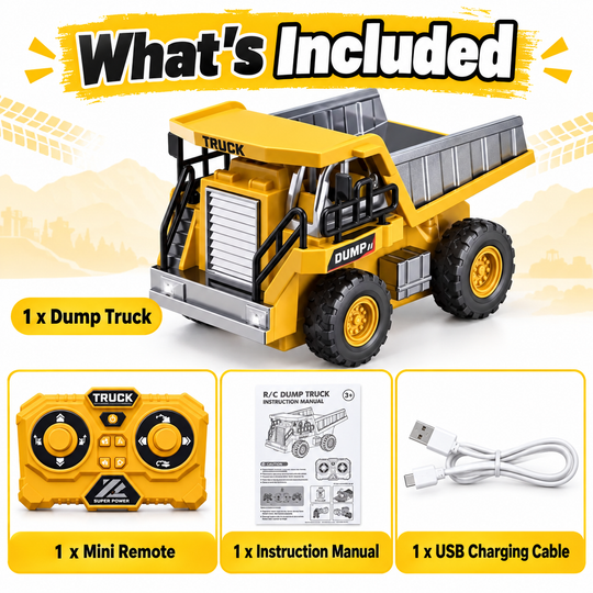 BuildRover™ Mini RC Construction Vehicles 🚜🏗️