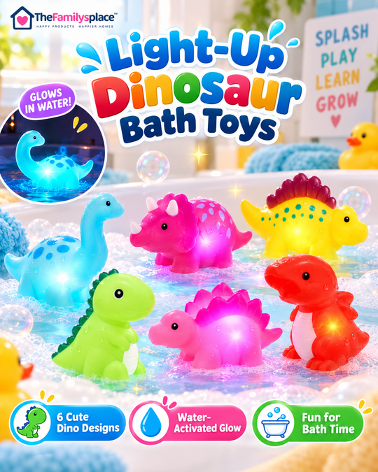 DinoGlow™ Light-Up Bath Toy Set