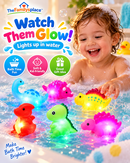 DinoGlow™ Light-Up Bath Toy Set