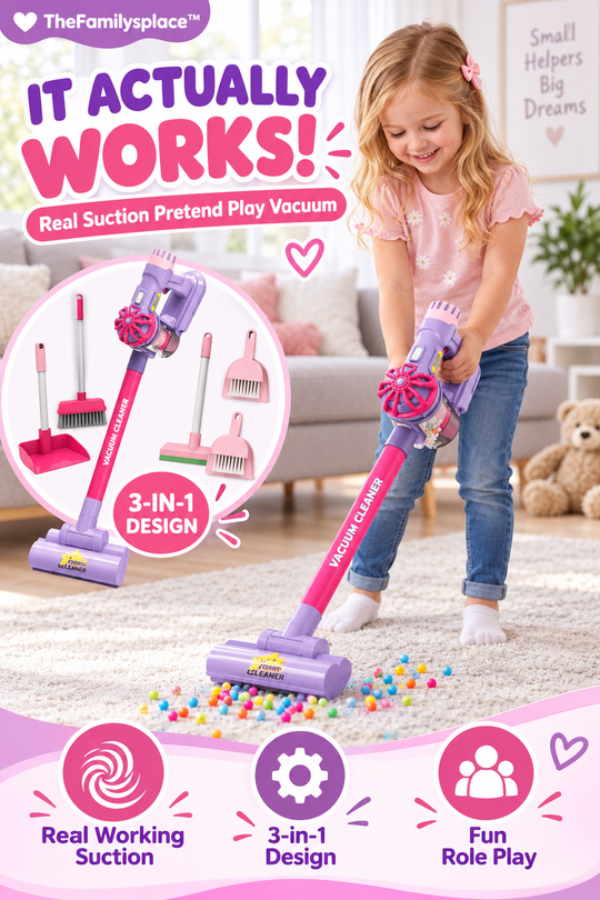 CleanBuddy™ 3-in-1 Kids Vacuum Cleaner Set 🧹✨