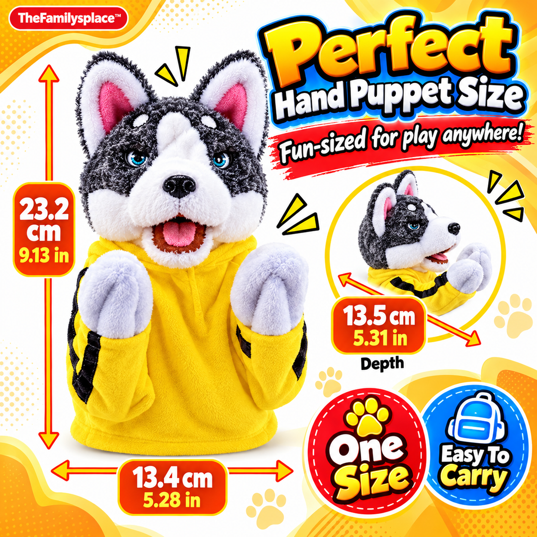 🐶 PunchPup™ Kung Fu Boxing Husky Puppet 🥊