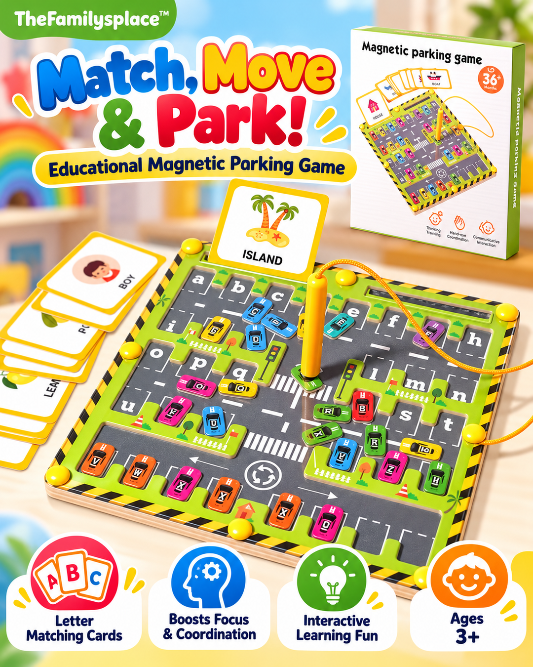🚗 ParkPals™ Magnetic Parking Game
