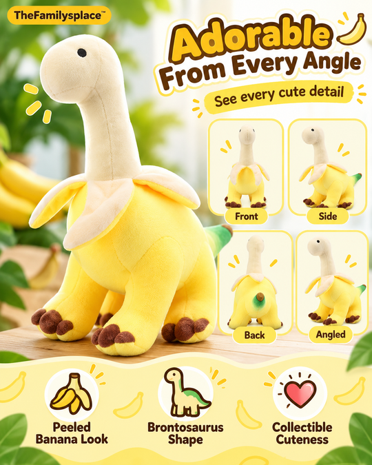 🍌 BananSaurus™ Banana Dinosaur Plush Toy 🦕