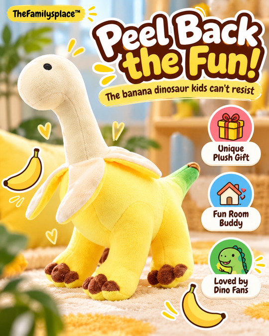 🍌 BananSaurus™ Banana Dinosaur Plush Toy 🦕