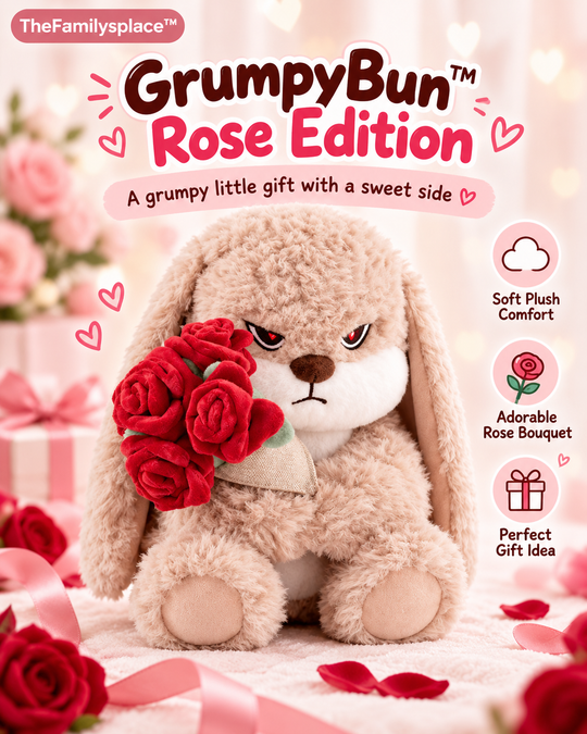 🐰 GrumpyBun™ Long-Eared Rabbit Plush Toy
