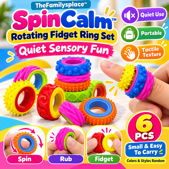 🌀 SpinCalm™ Rotating Sensory Fidget Ring