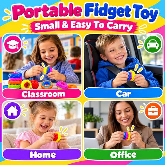 🌀 SpinCalm™ Rotating Sensory Fidget Ring