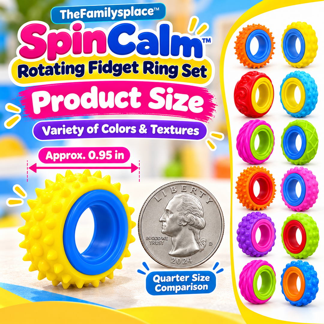 🌀 SpinCalm™ Rotating Sensory Fidget Ring