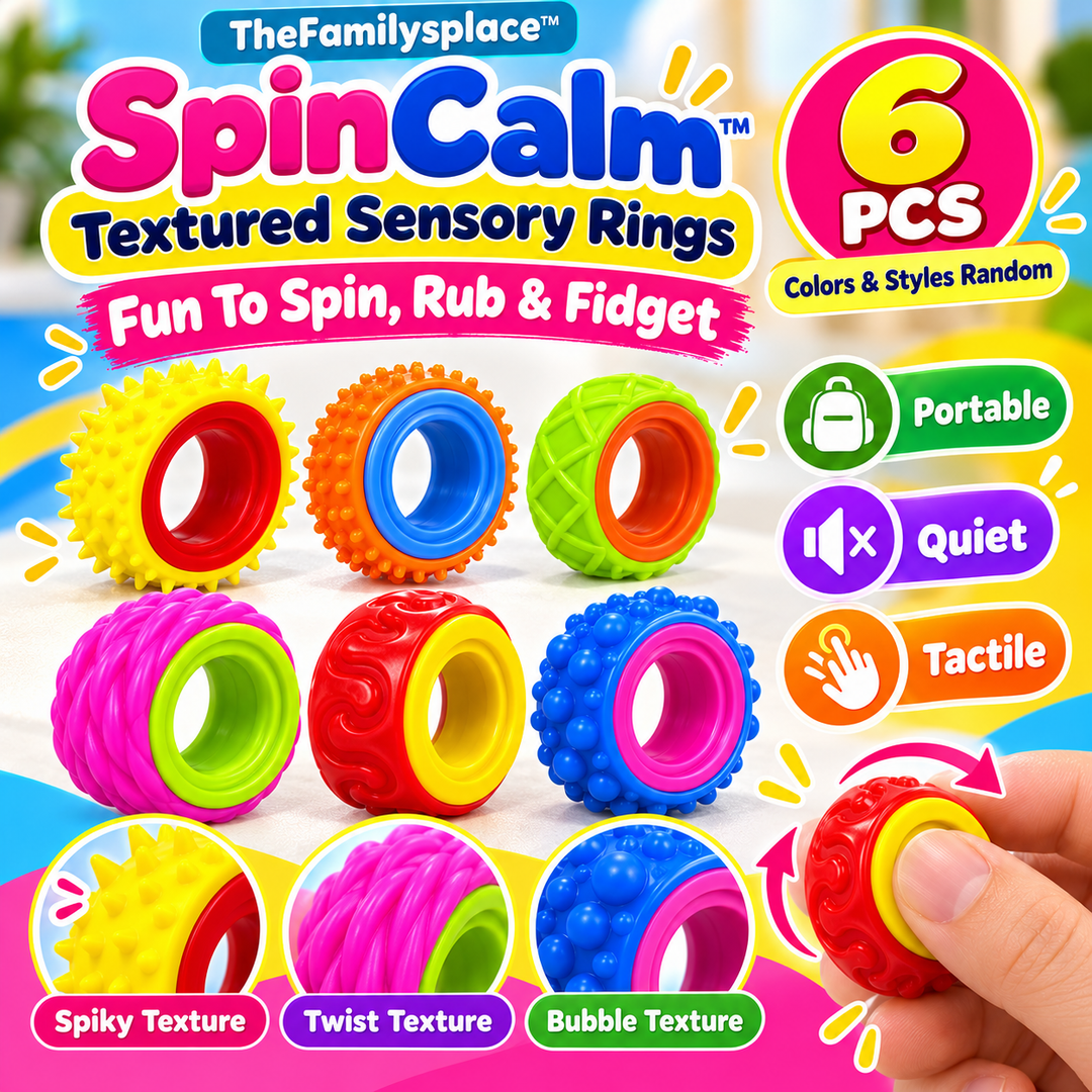 🌀 SpinCalm™ Rotating Sensory Fidget Ring