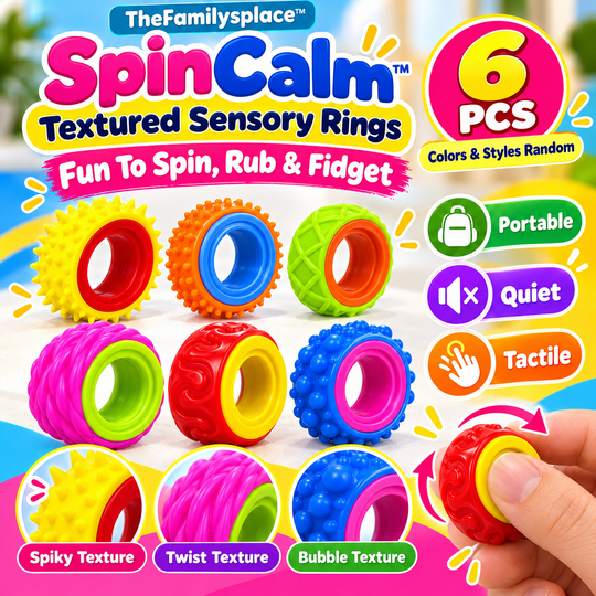 🌀 SpinCalm™ Rotating Sensory Fidget Ring