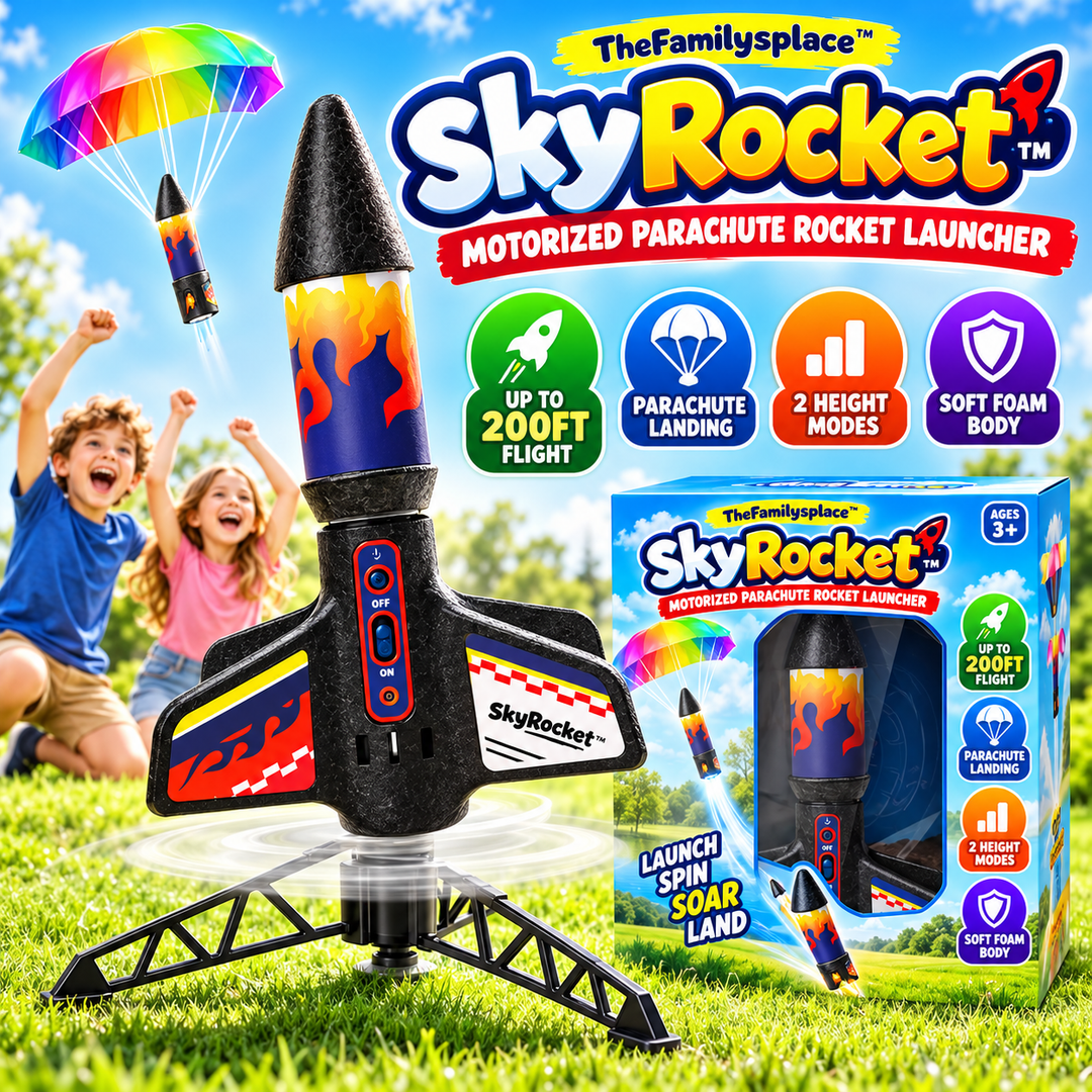 🚀 SkyRocket™ Motorized Parachute Rocket Launcher