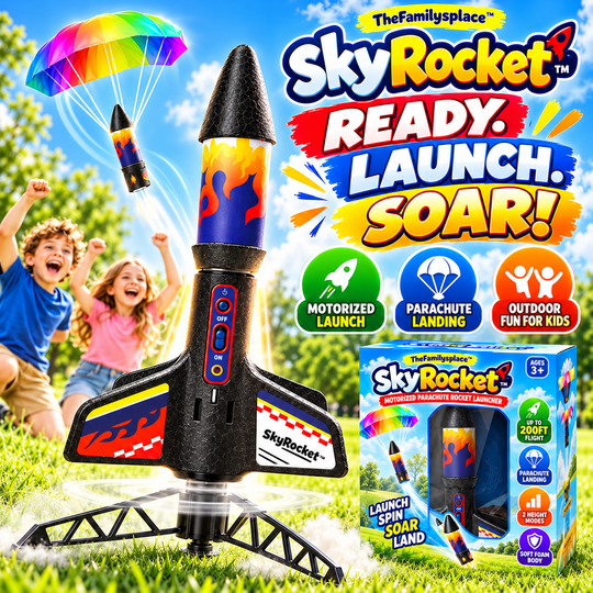 🚀 SkyRocket™ Motorized Parachute Rocket Launcher