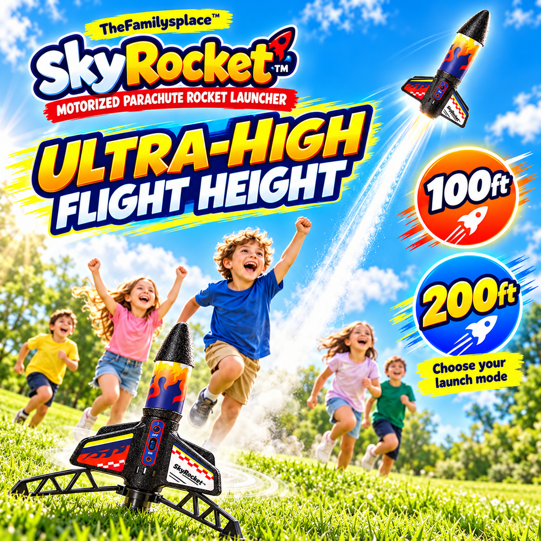 🚀 SkyRocket™ Motorized Parachute Rocket Launcher