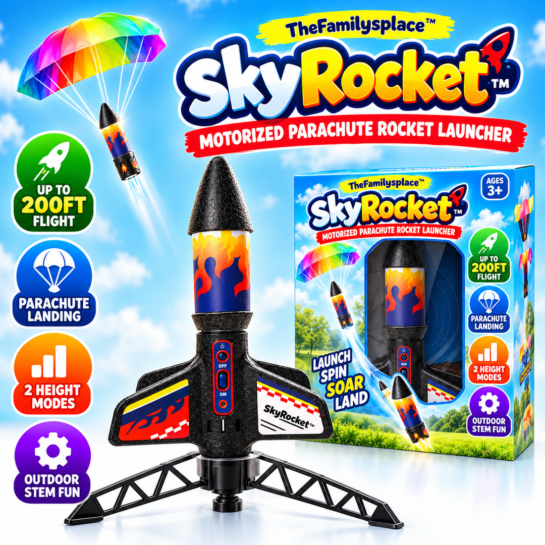 🚀 SkyRocket™ Motorized Parachute Rocket Launcher